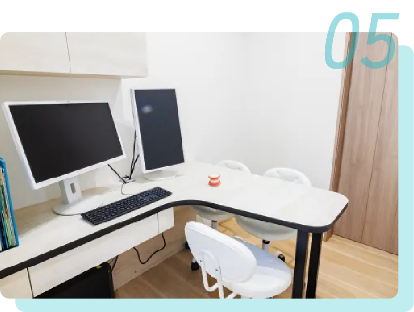 プライバシーに配慮した診療室